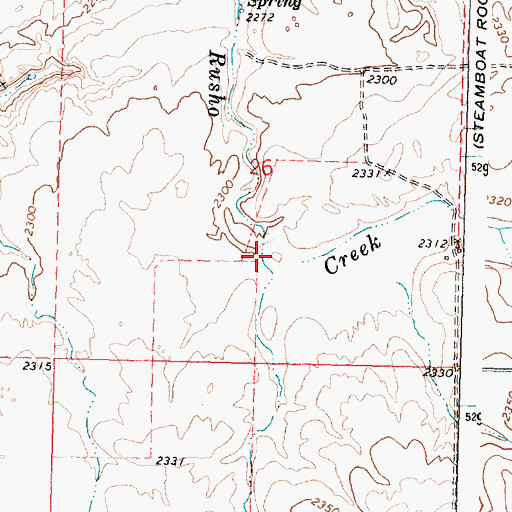Topographic Map of Higginbotham Reservoir Dam, WA