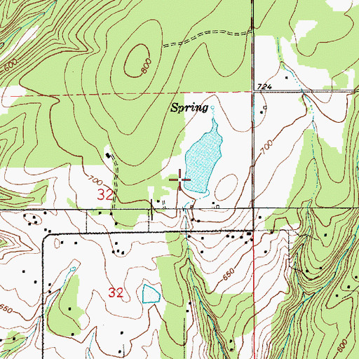 Topographic Map of Tsugawa Brothers Reservoir Dam, WA