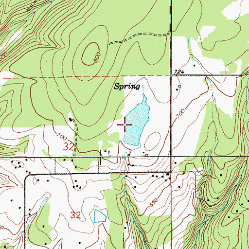 Topographic Map of Tsugawa Brothers Reservoir, WA
