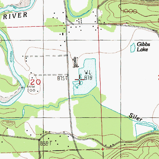 Topographic Map of Mount Adams Veneer Company Mill Pond, WA
