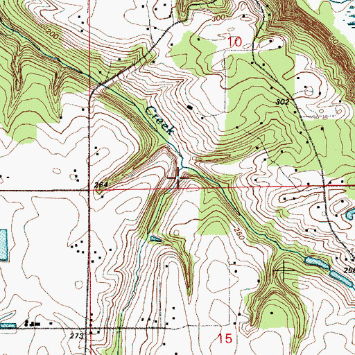 Topographic Map of Hiim Reservoir Dam, WA