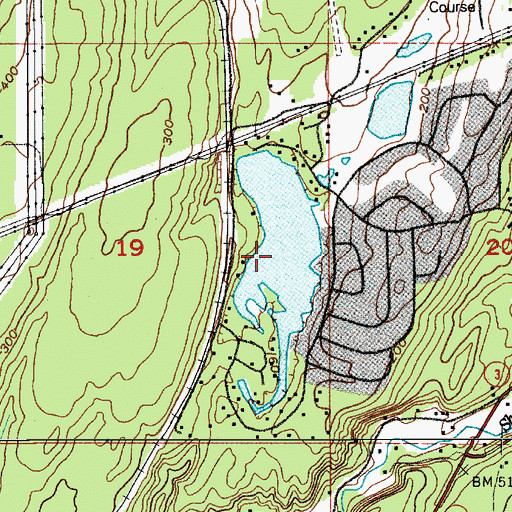Topographic Map of Lake Anderson, WA