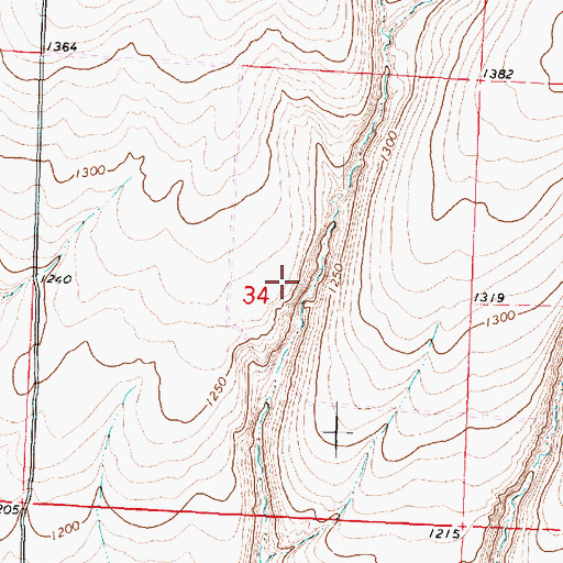 Topographic Map of Burlingame Dam, WA