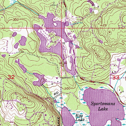 Topographic Map of Durhack Dam Number Two, WA