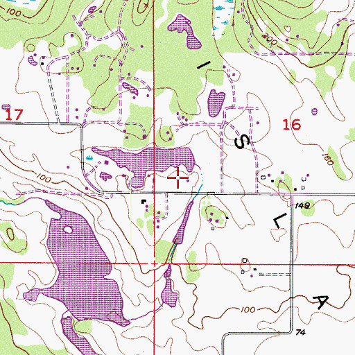 Topographic Map of Burton and Louthan Dam, WA