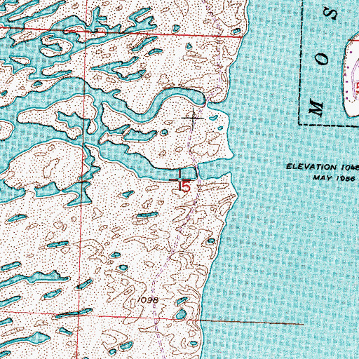 Topographic Map of Moses Lake South Dam, WA