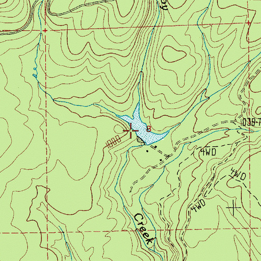 Topographic Map of Camp Kwoneesum Dam, WA