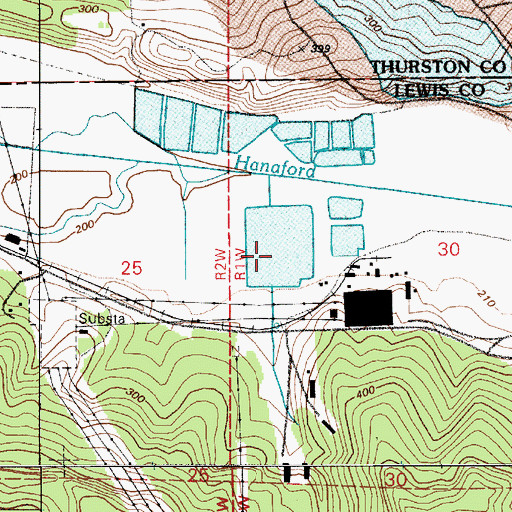 Topographic Map of Surge Pond, WA