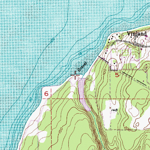 Topographic Map of Cattail Lake Dam, WA