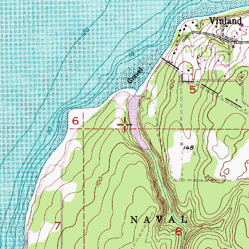 Topographic Map of Cattail Lake, WA