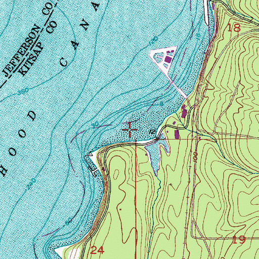 Topographic Map of Devils Hole Dam, WA