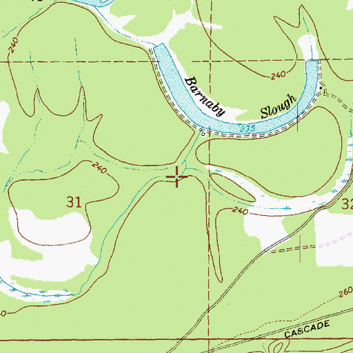 Topographic Map of Barnaby Slough Number Two Dam, WA