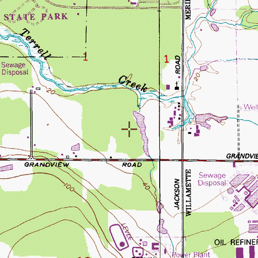 Topographic Map of Unruh Reservoir, WA