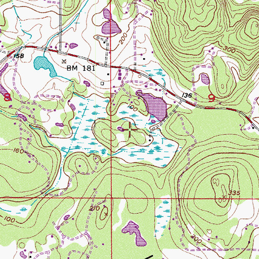 Topographic Map of Erickson Dam Number Two, WA