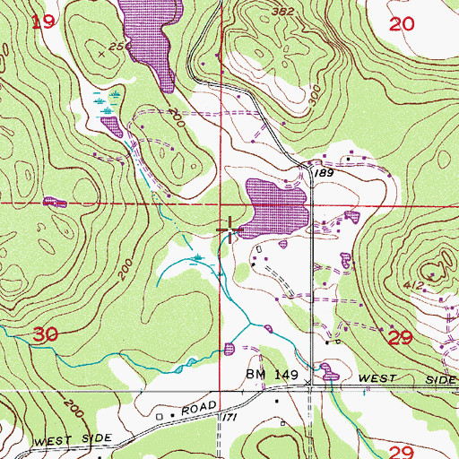 Topographic Map of Heidenreich Dam, WA