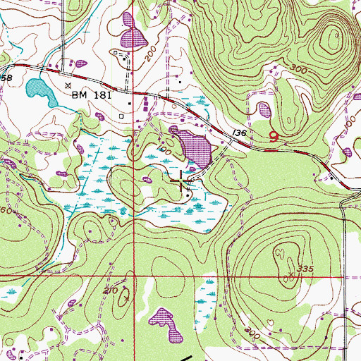Topographic Map of Erickson Dam Number One, WA