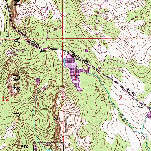 Topographic Map of Lawson Lake Dam, WA