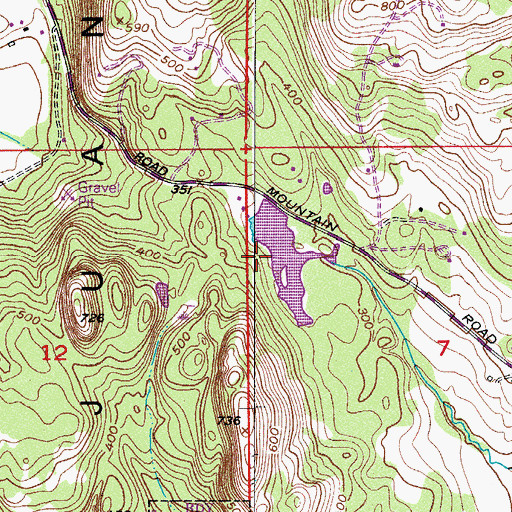 Topographic Map of Lawson Lake, WA