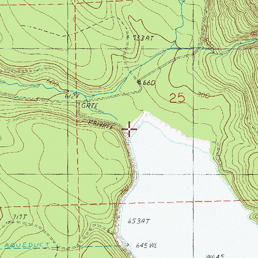 Topographic Map of Chaplain Lake North Dam, WA