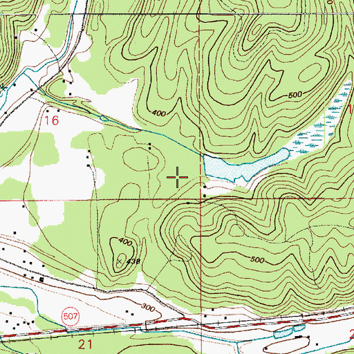 Topographic Map of Berger Dam, WA