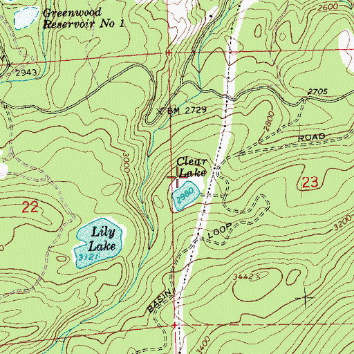 Topographic Map of Clear Lake Dam, WA