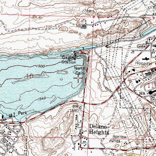 Topographic Map of Banks Lake North Dam, WA
