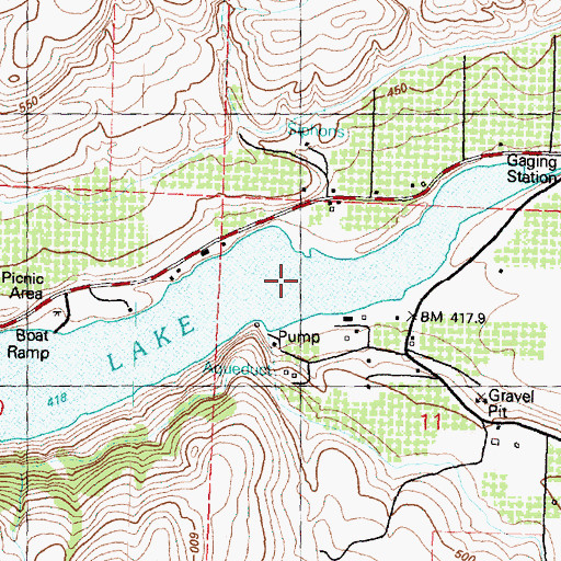 Topographic Map of Spectacle Lake Dike Dam, WA
