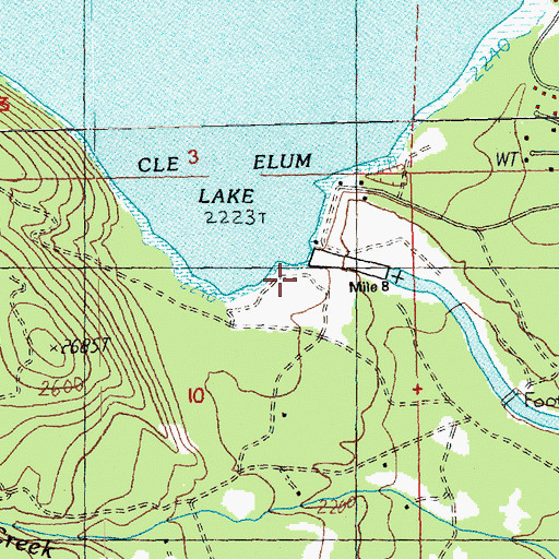 Topographic Map of Cle Elum Dam, WA