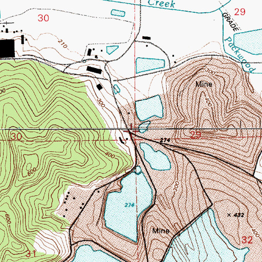 Topographic Map of Dam Number 1-A, WA