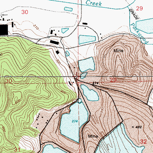 Topographic Map of Pond Number 1-A, WA