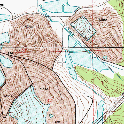 Topographic Map of Pond Number Four, WA