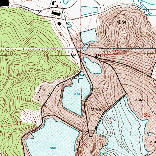 Topographic Map of Dam Number Three, WA