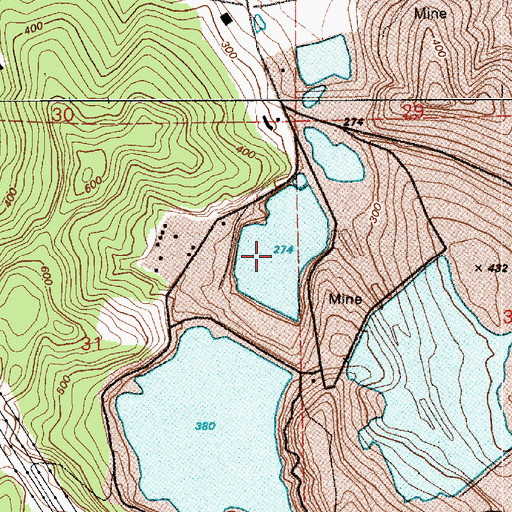 Topographic Map of Pond Number Three, WA