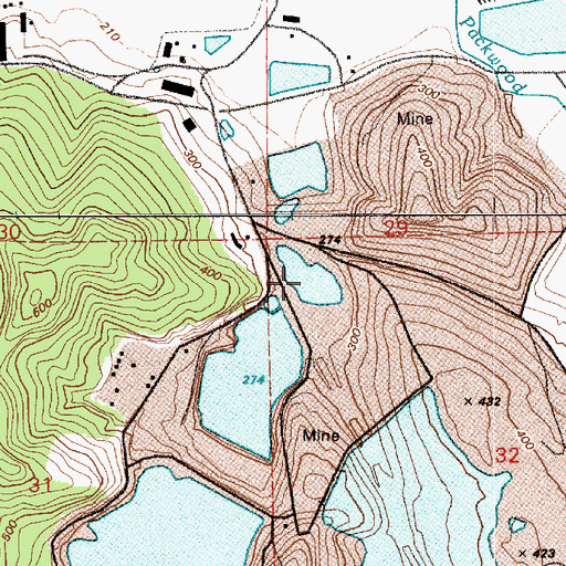 Topographic Map of Pond Number Two, WA
