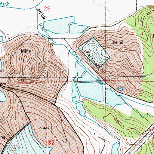 Topographic Map of Pond Number Five, WA