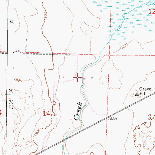 Topographic Map of Sprague Lake Dam, WA