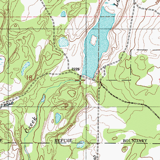 Topographic Map of Lower Pine Lake Dam, WA