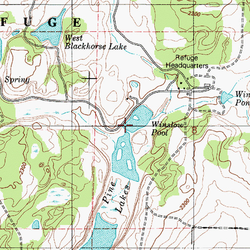 Topographic Map of Winslow Dike Dam, WA