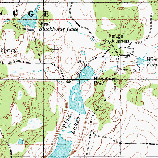 Topographic Map of Winslow Pool, WA
