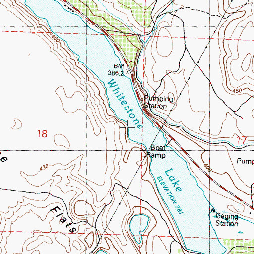 Topographic Map of Whitestone Lake, WA