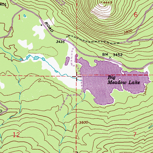 Topographic Map of Heather Lake Dam, WA