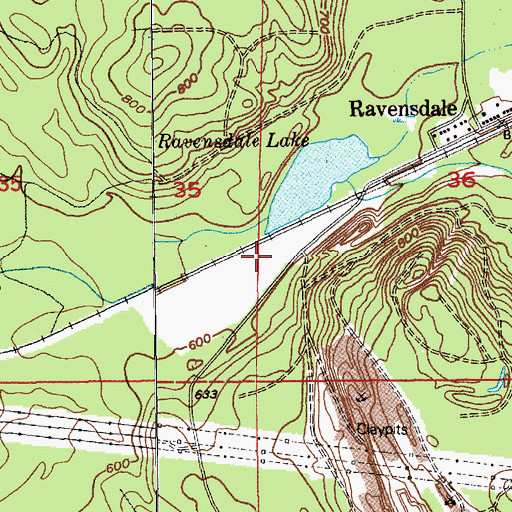 Topographic Map of Ravensdale Pit Dam, WA