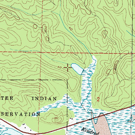 Topographic Map of Teal Duck Slough, WA