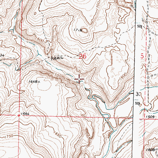 Topographic Map of Russell Seig Dam, WA