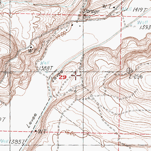 Topographic Map of Bennett Dam, WA