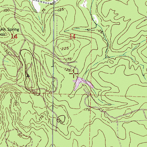 Topographic Map of Dohman Creek Dam, WA
