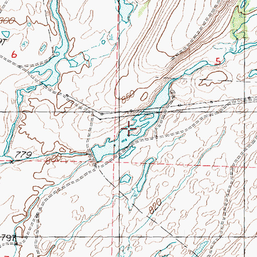 Topographic Map of Bernsen Dam, WA