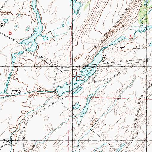 Topographic Map of Powerline Reservoir, WA