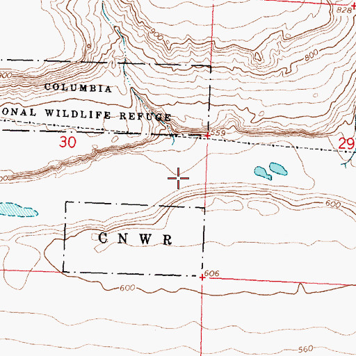 Topographic Map of Merry Dam, WA