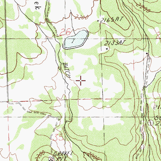 Topographic Map of San Refugio Ranch Dam, WA